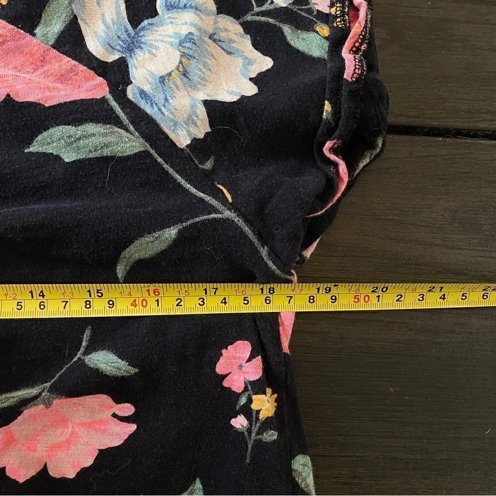 Old Navy floral off the shoulder black Girls XL blouse